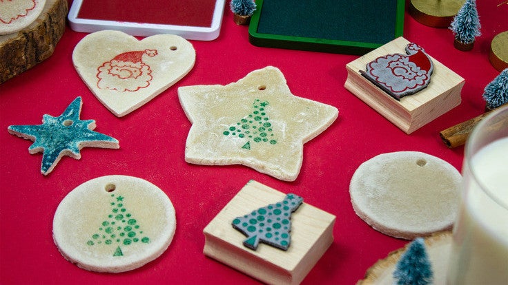 DIY Christmas Ornaments: Easy Salt Dough Cookies Stamped with Love