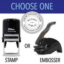 Alabama Notary Seal - Choose Stamp or Embosser