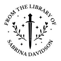 Sword Crest Custom Book Stamp