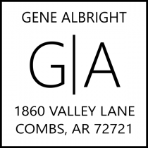Split Monogram Address Stamp