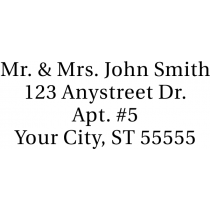 Serif Custom 4 Line Stamp