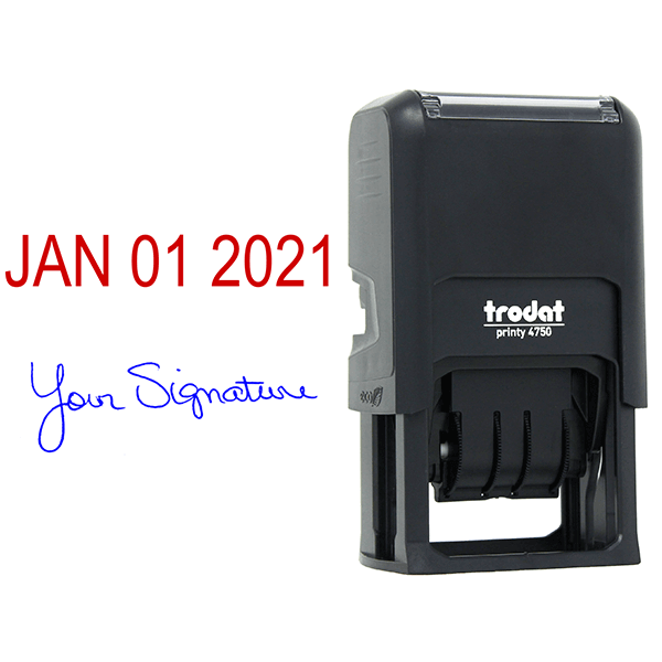 Self-Inking Date and Signature Stamp