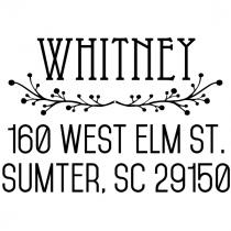 Cherry Tree Address Stamp