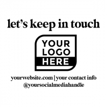 Your Medium Logo Custom Pre-inked Stamp