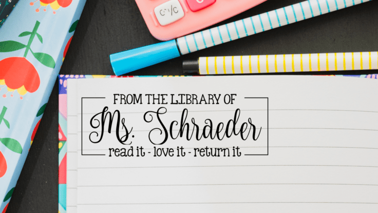 Back to School Prep with Teacher Stamps
