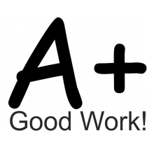 A+ Good Work! Teacher Stamper
